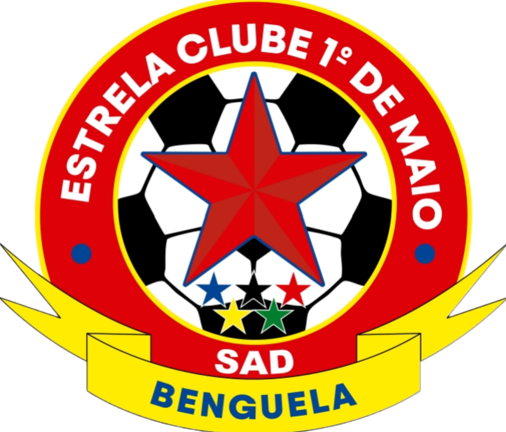 Emblema oficial do Estrela Clube 1.º de Maio de Benguela-SAD